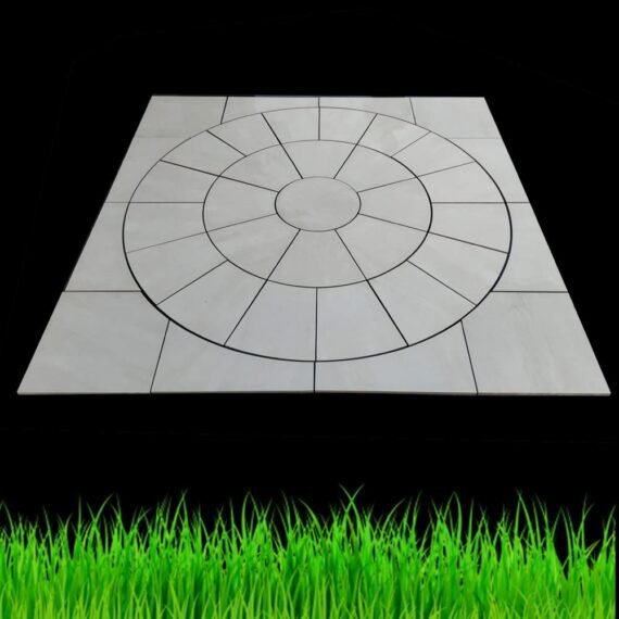 Porcelain Circle 2.70m With Sq Kit – Petra Pearl White